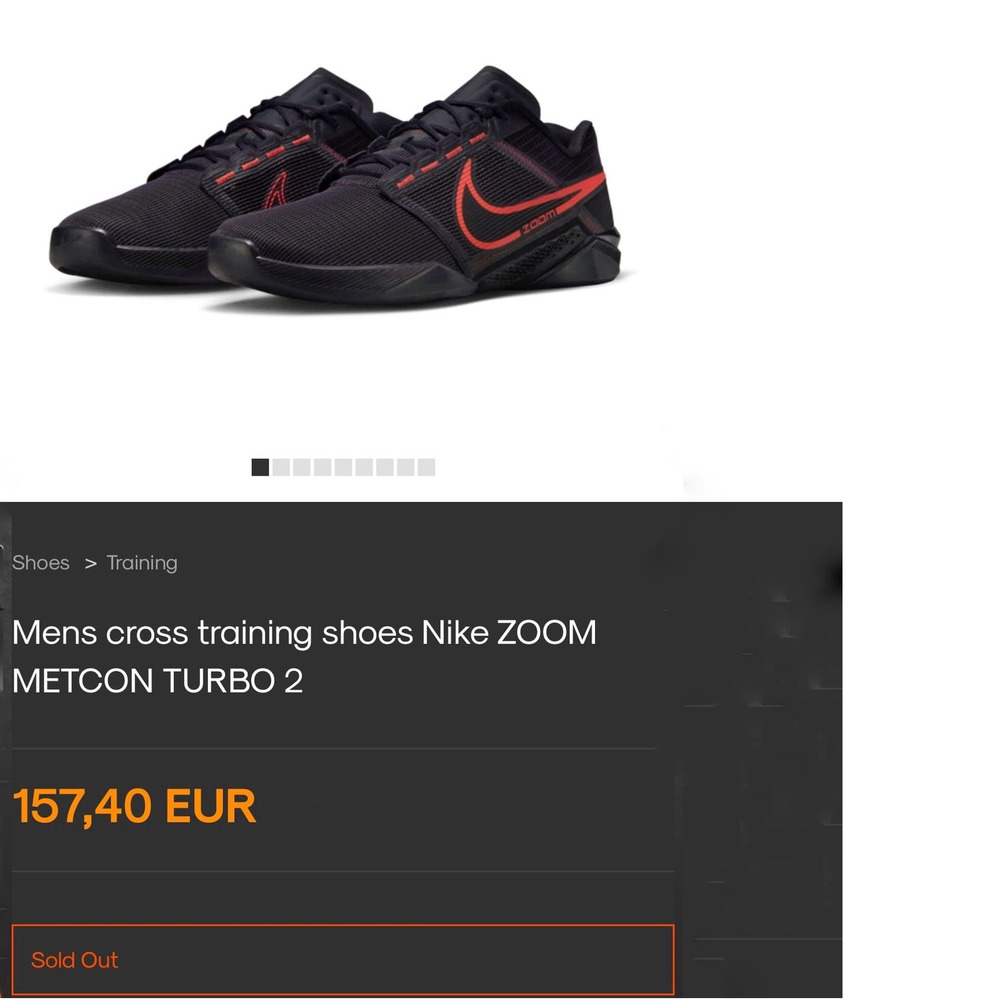NIKE ZOOM METCON TURBO 2 MENS CROSS TRAINING SHOES IN CAVE PURPLE SIZE 8.5 - Picture 2 of 16